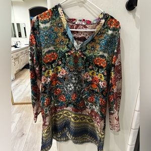 Johnny was 100% silk tunic